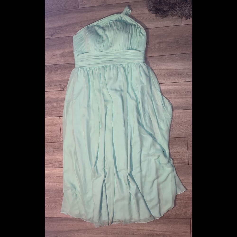 Mint bridesmaids dress, size 18